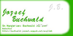 jozsef buchwald business card
